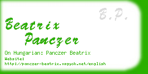 beatrix panczer business card